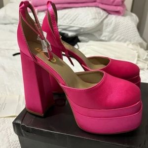 EGO Pink Platform Heels - Size 9
